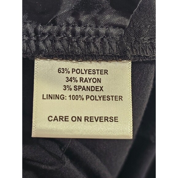 CALVIN KLEIN Women's Size 2 Black Straight Leg Dress‎ Pants Slacks Trousers EUC - Picture 5 of 6